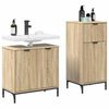 vidaXL Bathroom Furniture Set with Drawer with Shelf 2 pcs Sonoma Oak