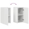 vidaXL TV Wall Cabinet Set 4 pcs High Gloss White Engineered Wood