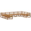 vidaXL Outdoor Sofa Set 9 pcs Natural Solid Acacia Wood