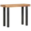 vidaXL Console Table 100x40x76 cm Solid Acacia Wood