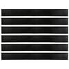 vidaXL Self-adhesive Door Brush Seals 6 pcs Black 100 cm