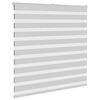 vidaXL Zebra Blind Light Grey 150x150 cm Fabric Width 145.9 cm Polyester