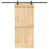 vidaXL Sliding Door with Hardware Set 90x210 cm Solid Wood Pine