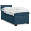 vidaXL Box Spring Bed with Mattress Dark Blue 80x200 cm Velvet
