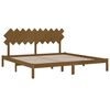 vidaXL Bed Frame without Mattress Honey Brown 200x200 cm Solid Wood