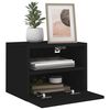 vidaXL TV Wall Cabinet Black 40x30x30 cm Engineered Wood