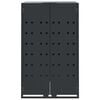 vidaXL Wheelie Bin Storage for 6 Bins Anthracite 414x79x117 cm Steel