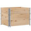 vidaXL Pallet Collars 3 pcs 80x60 cm Solid Wood Pine