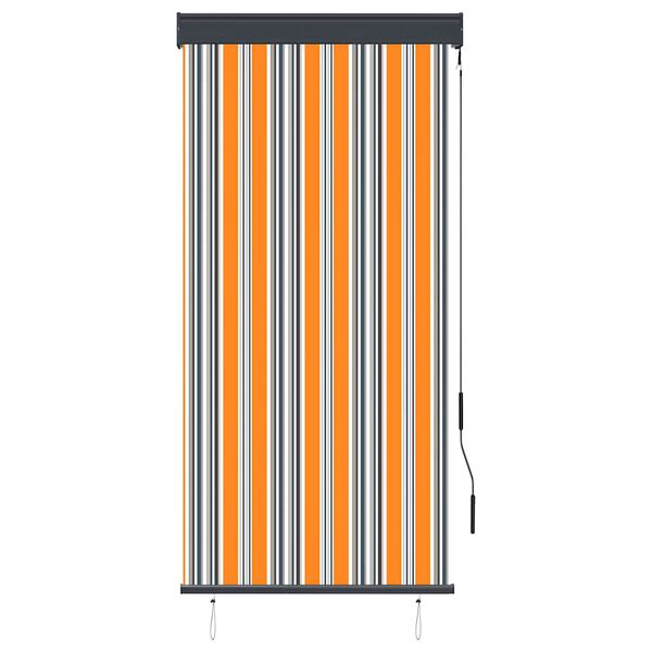vidaXL Outdoor Roller Blind 80x250 cm Yellow and Blue
