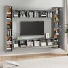 vidaXL 10 Piece TV Cabinet Set Grey Sonoma Engineered Wood