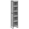vidaXL Book Cabinet 40 x 30 x 189.5 cm Engineered Wood Grey Sonoma