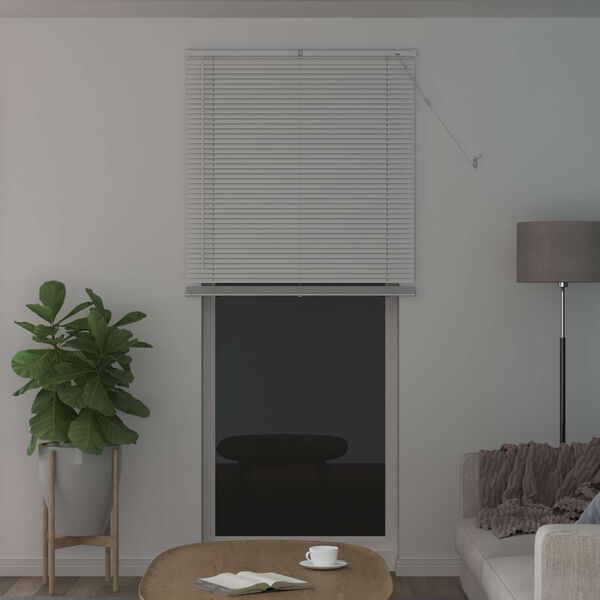 vidaXL Venetian Blind Manual Adjustable White 213 x 90 cm PVC