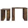 vidaXL Coffee Table Set 2 pcs Smoked Oak Engineered Wood