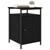 vidaXL Bedside Cabinet Black Oak 40 x 42 x 60cm Engineered Wood