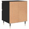 vidaXL Bedside Cabinet Black 40x35x50 cm Engineered Wood