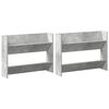 vidaXL Wall Shoe Cabinets 2 pcs Concrete Grey 80x18x60 cm Engineered Wood