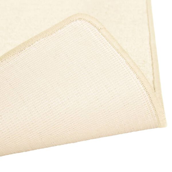 vidaXL Bed Carpets Shaggy High Pile 3 pcs Cream