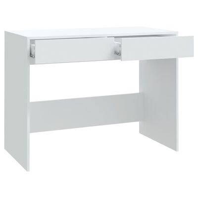 vidaXL Desk White 101x50x76.5 cm Engineered Wood