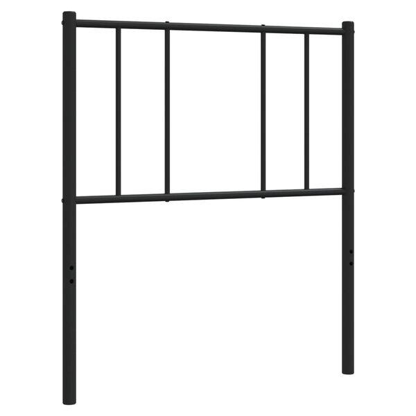 vidaXL Metal Headboard Black 80 cm