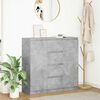 vidaXL Sideboard with Drawers Concrete Grey 100.5x35x98.5 cm Engineered Wood