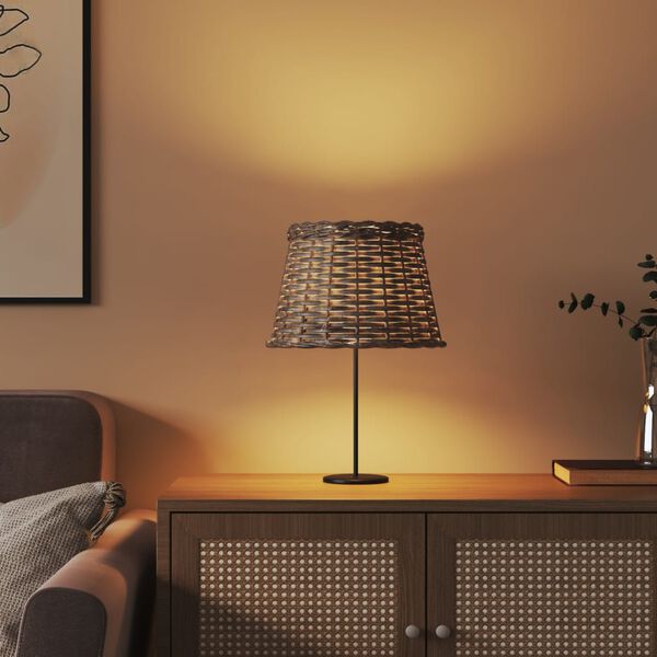 vidaXL Lamp Shade Brown Ø25x17 cm Wicker