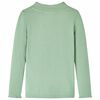 Kids' T-shirt with Long Sleeves Mock Turtleneck Dark Mint 140