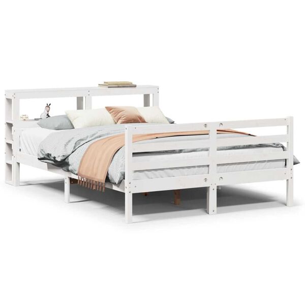 vidaXL Bed Frame with Headboard without Mattress 160x200 cm