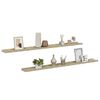 vidaXL Wall Shelves 2 pcs Sonoma Oak 115x9x3 cm