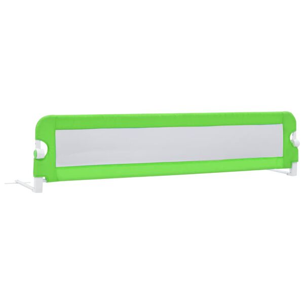 vidaXL Toddler Safety Bed Rail Green 180x42 cm Polyester