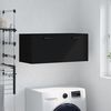 vidaXL Wall Cabinet Black 80x36.5x35 cm Engineered Wood