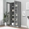 vidaXL Vitrine Cabinet Grey Sonoma 82.5x30.5x185 cm Engineered Wood