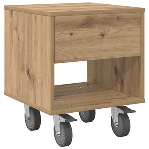 vidaXL Bedside Table Artisan Oak 40.5 x 40 x 48 cm Engineered Wood