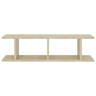 vidaXL Wall Shelves 2 pcs Sonoma Oak 75x18x20 cm Engineered Wood