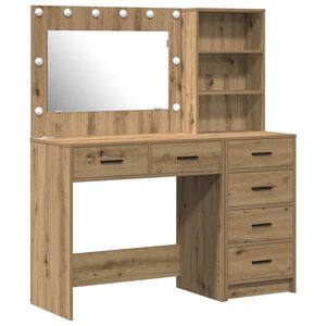 vidaXL Dressing Table Brown 78.5 x 41 x 135 cm Engineered wood