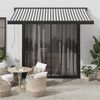 vidaXL Retractable Awning Anthracite and White 3.5x2.5 m Fabric&Aluminium