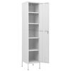 vidaXL Locker Cabinet White 35x46x180 cm Steel