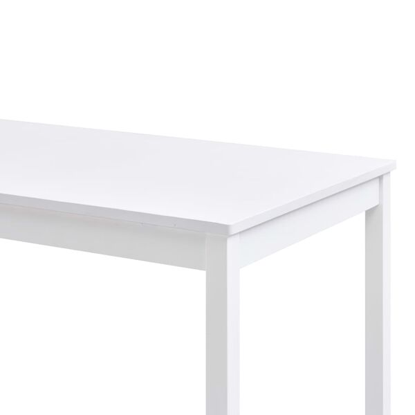 vidaXL Dining Table White 140x70x73 cm Pinewood