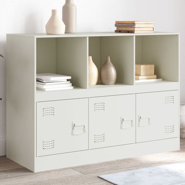 vidaXL Sideboard White 99x39x73 cm Steel