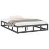 vidaXL Bed Frame without Mattress Grey 135x190 cm Double Double Solid Wood