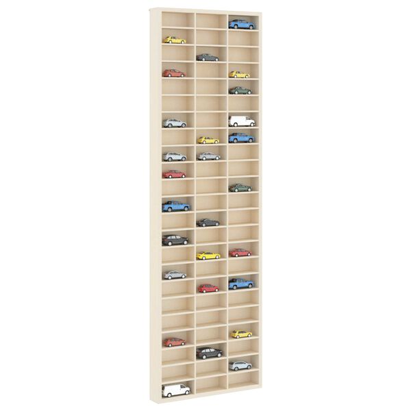 vidaXL Wall Display Case Beige 30 x 4.5 x 96 cm Engineered Wood