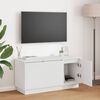 vidaXL TV Cabinet White 100 x 38 x 49 cm Engineered Wood