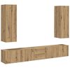 vidaXL Wall Mounted TV cabinets 5 pcs Artisan Oak Engineered Wood