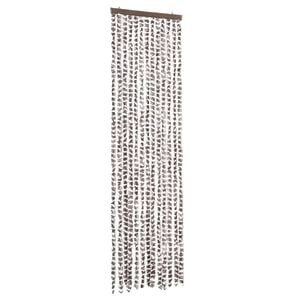 vidaXL Insect Curtain Taupe and White 56x185 cm Chenille