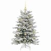 vidaXL Artificial Hinged Christmas Tree White 120 cm PE and PVC
