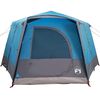 vidaXL Cabin Tent with Roof Blue and Grey 333 x 317 x 194 cm