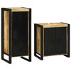 vidaXL Bathroom Furniture Set 2 pcs Brown Soild Mango Wood