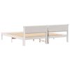 vidaXL Bed Frame with Headboard White 180 x 200 cm Solid Pine Wood
