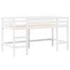 vidaXL Loft Bed with Ladder and Roof without Mattress White 80x200 cm