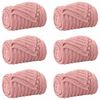 vidaXL Throw Blankets 6 pcs Pink 240 x 220 cm Fleece