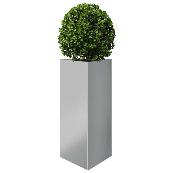 vidaXL Garden Planters 2 pcs Triangular 40x40x75 cm Galvanized Steel